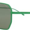 Bottega Veneta Aviator-Frame Metal Sunglasses-1
