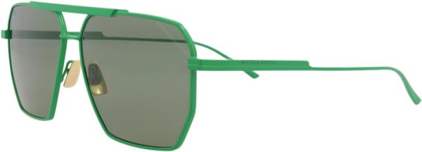 Bottega Veneta Aviator-Frame Metal Sunglasses-1