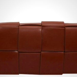 Mini Woven Crossbody Bag for Women, Square Shoulder Handbag Leather Clutch Purse Cute Fanny Packs with Adjustable Belt