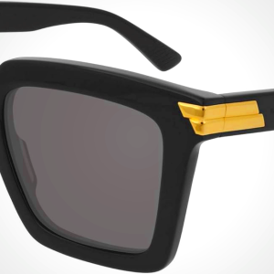 Bottega Veneta Square Sunglasses BV1005S 001 Black/Gold 53mm 1005