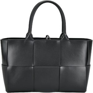 Women Leather Woven Shoulder Bag,Ladies Top Handle Satchel Tote Work Bag with Matching Clutch… shein