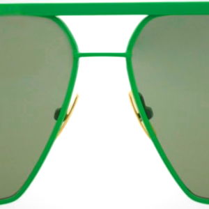 Bottega Veneta Aviator-Frame Metal Sunglasses