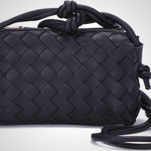 Woven Crossbody Bags For Women, Small Handmade Purse Clutch Shoulderbag Handbag, Zipper Closure