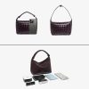 Vegan Leather Woven Hobo Bag – Mini Tote Purse, Braided Underarm Handbag for Women leather bag