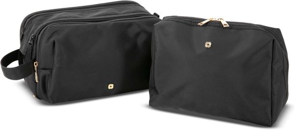 Samsonite Everyday Travel Bag - Polyester Body with Full Zip Around Opening - Spacious Main Compartment & 4 Interior Slip Pockets - Perfect For Everyday Essentials, Cosmetics, Toiletries, Tech - Black-4