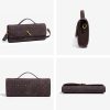 JYG Suede Woven Handbag for Women Trendy Evening Shoulder Bag Casual Clutch Purse Crossbody Satchel with Metal Buckle 2025 woven fabric