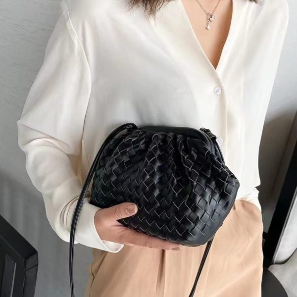 NAARIIAN Woven Crossbody Bags for Women Evening Clutch Hobo Cloud Purse Designer Handbags for Ladies woven bag