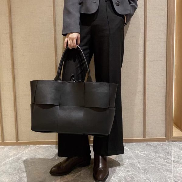 Women Leather Woven Shoulder Bag,Ladies Top Handle Satchel Tote Work Bag with Matching Clutch… woven