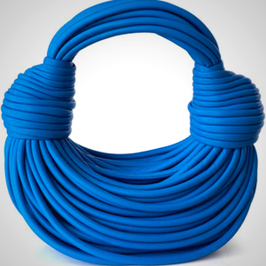 Gold Woven Knotted Bread Crossbody Clutch Bag for Women - Top Handle Shoulder Purse