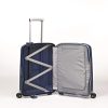 Samsonite S'Cure - Spinner, Dark Blue, S (55 cm - 34 L), Spinner luggage cart