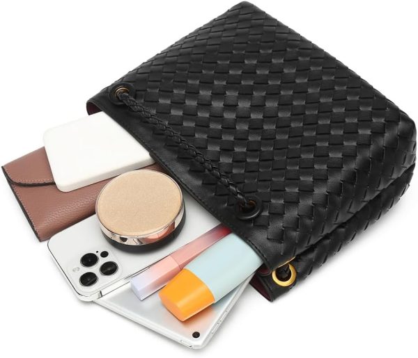 Luxury Handwoven Handbag Crossbody Tote Bag for Women, Trendy Shoulder Bag, Versatile Fashion Accessory bagel