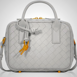 Women's Woven PU Leather Handbag - Top Handle Satchel Crossbody Shoulder Bag