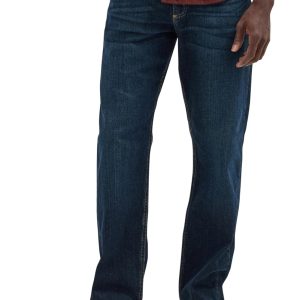 Wrangler Mens Men's Free-to-Stretch Relaxed Fit Jean-0