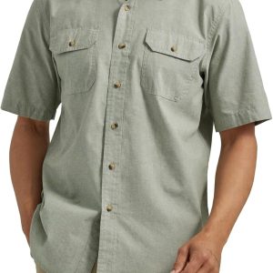 Wrangler Authentics mens Short Sleeve Classic Woven Shirt-0