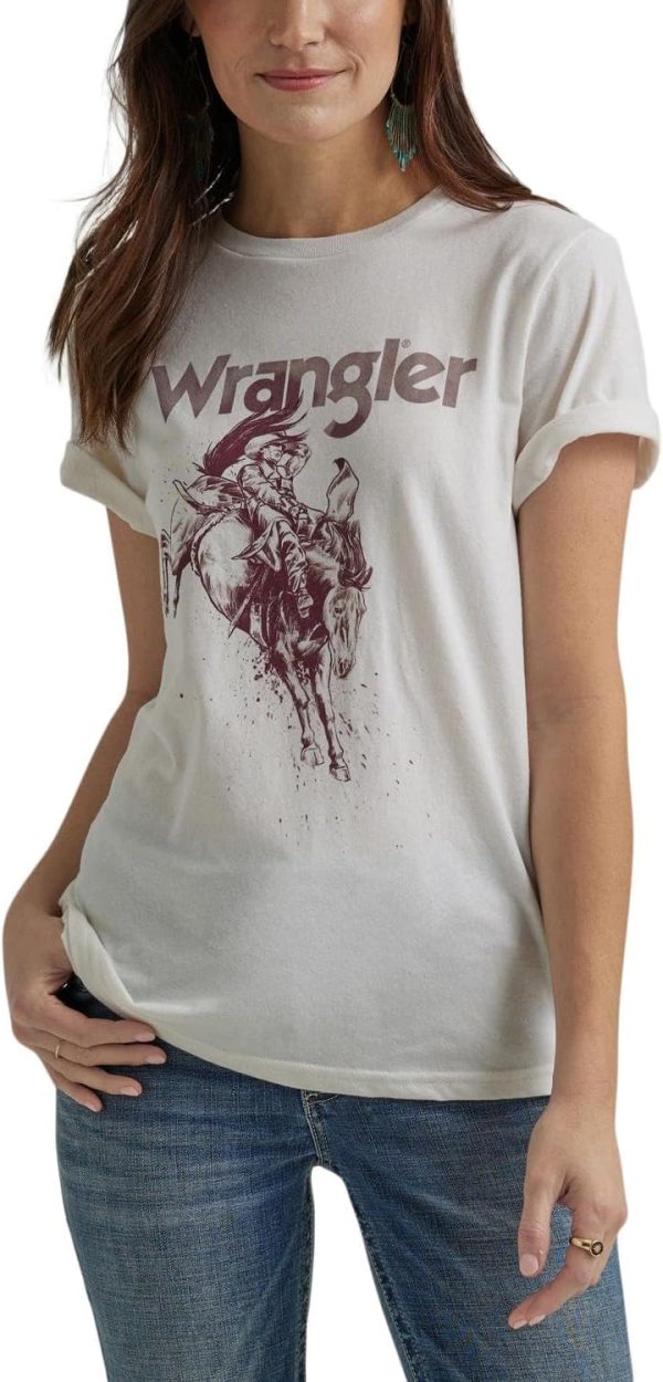 Wrangler Womens Retro Short Sleeve Graphic T-Shirt-0