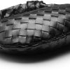 Leather Woven Knot Clutch Dumpling Hobo Top Handle Bag-1
