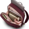 Samsonite Mobile Solutions 2 Essential Backpack - Work & Commuter Backpack with Padded Laptop Compartment, Front Zip Pocket with Key Leash, Water Bottle Sleeve, StackIt™ Strap - Merlot-3