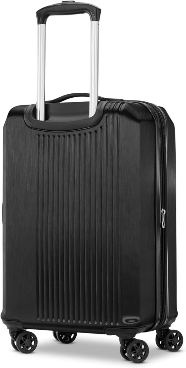 Samsonite Alliance SE Hardside Luggage with Spinner Wheels, Lightweight, MEDIUM SPINNER, BASS BLACK hardside