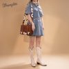 Wrangler Medium Tote Bag Top Handle Handbags Satchel Bag Women with Crossbody Strap-1