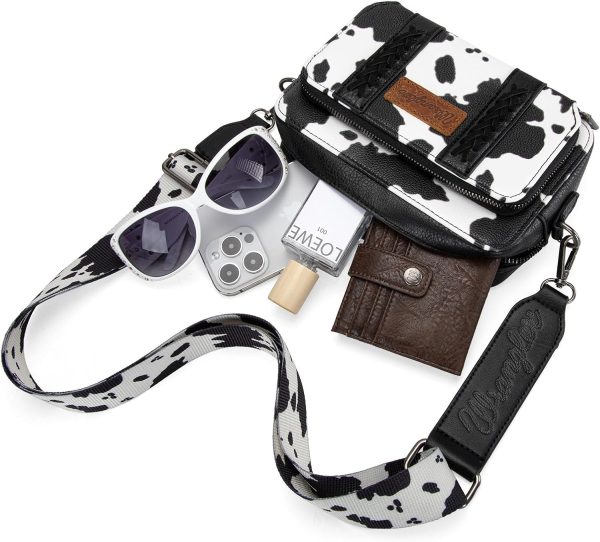 Wrangler Crossbody Bag for Women Western Cowgirl Crossbody Purses with Guitar Strap-3