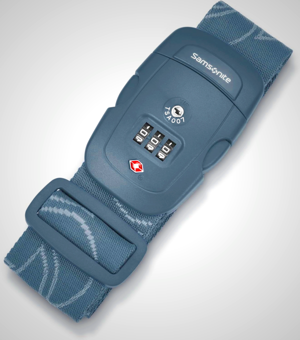 Samsonite 3-Dial TSA Approved Combination Lock in State Blue