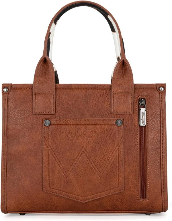 Wrangler Medium Tote Bag Top Handle Handbags Satchel Bag Women with Crossbody Strap-4