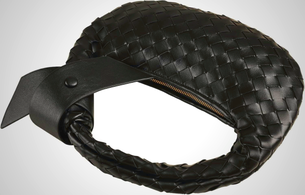 Leather Woven Knot Clutch Dumpling Hobo Top Handle Bag for Women