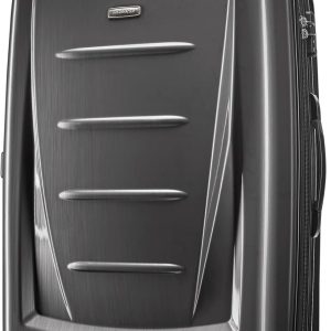 Samsonite Winfield 2 Hardside Expandable Luggage with Spinner Wheels, Charcoal, Checked-Large 28-Inch expandable container house