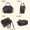 Women's Handmade Woven Top-handle Bag Fashion Leather Shoulder Handbag Crossbody Purse Woven Purse for Women-4