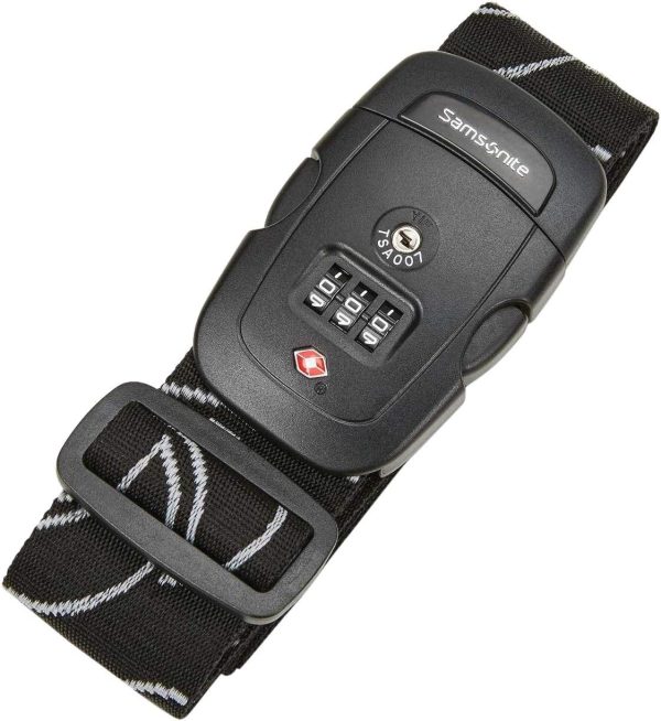 Samsonite Luggage Strap, Black, Combination Lock samsonite cosmolite