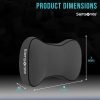 Samsonite Car Neck Pillow – Soft Gel Memory Foam Headrest Cushion for Driving, Ergonomic Design with Adjustable Strap, Breathable & Removable Cover, Provides Neck Pain Relief, Black.-4