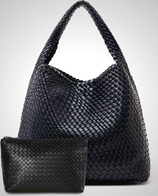 Large Woven Tote Bag for Women Weave Purse Woven Leather Handbag
