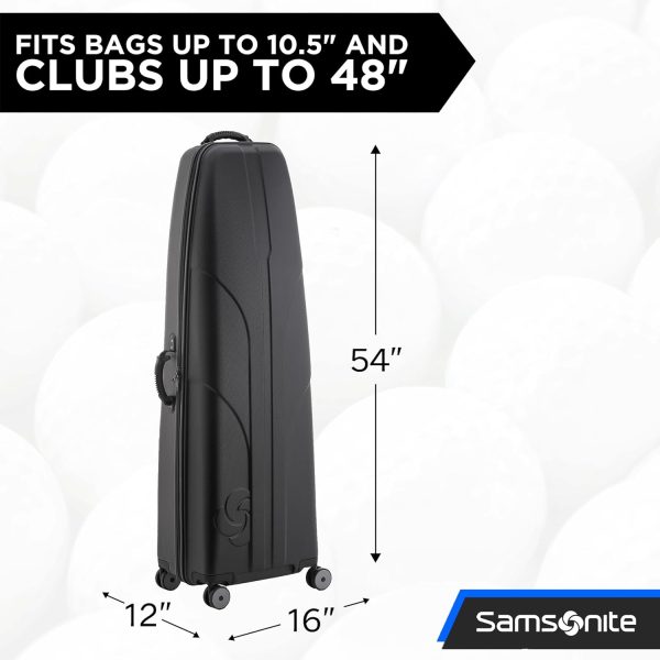 Samsonite Tour Classic Golf Hard Case Golf Travel Bag, Lightweight & Durable ABS Shell, 360 Degree Multi-Directional Wheels tournament