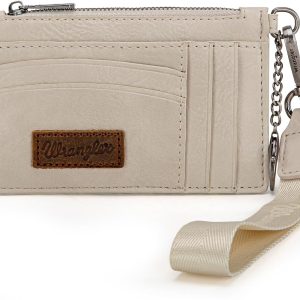 Montana West X Wrangler Small Credit Card Holder for Women Slim Card Holder Wallet Womens Ladies Female Wristlet Keychain Wallet-0
