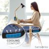 Samsonite Gel Infused Seat Cushion – Ergonomic Cushion for Office Chair, Tailbone Pressure Pad, Coccyx Support for Sciatica, Memory Foam Seat for Car, Desk, or Gaming Chair Use, Black seatgeek