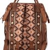 Wrangler Aztec Backpack Organized Daypack Travel Baby Bag with Stroller Strap and Side Bottle Pockets WG2204-9110CM-3