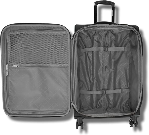 Samsonite Saire LTE Softside Expandable Luggage with Spinner Wheels, Black, 3-Piece Set (Carry On/Medium/Large)-4