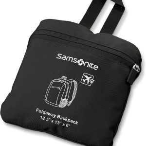 Samsonite Foldaway Backpack, Black samsonite cosmolite