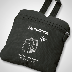 Samsonite Foldaway Backpack in Black | Compact & Durable Travel Bag