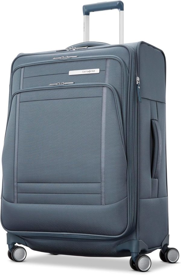 Samsonite UpLIFT Lightweight Medium Checked Softside Luggage with Spinner Wheels - Expandable - Airline-Approved, Polyester Soft Suitcase for Ultra Light Travel - Elemental Blue uplift modeling