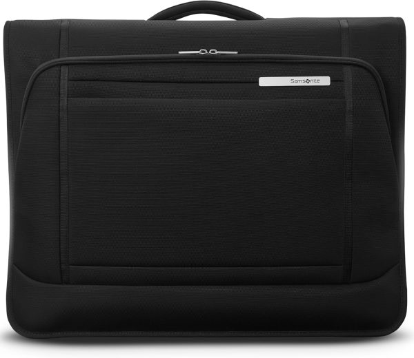 Samsonite UpLIFT 23” Bifold Garment Bag - Includes Wet Pocket and StackIt Strap™ Bi-Fold Bar To Prevent Creases - Tri-Fold Bar Option For Longer Items - Designed For Ultra Light Travel - Black bifold