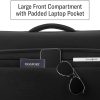Samsonite UpLIFT 23” Bifold Garment Bag - Includes Wet Pocket and StackIt Strap™ Bi-Fold Bar To Prevent Creases - Tri-Fold Bar Option For Longer Items - Designed For Ultra Light Travel - Black garment steamer