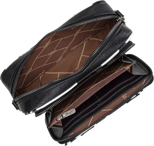 Wrangler Crossbody Bag for Women Western Cowgirl Crossbody Purses with Guitar Strap-4