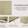 Vegan Leather Woven Tote Bag, Leather Braided Purse Clutch Purse, Woven Top-Handle Shoulder Handbag Crossbody Bag-4