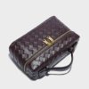Trendy Woven Crossbody Purse Bag for Women Cute Shoulder Bag Square Box Bags Mini PU Leather Top Handle Purses Handbag-3
