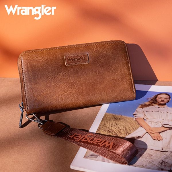 Wrangler Womens Wallet Wristlet Long Purse Designer Clutch Large Capacity Credit Card Holder for Women-1
