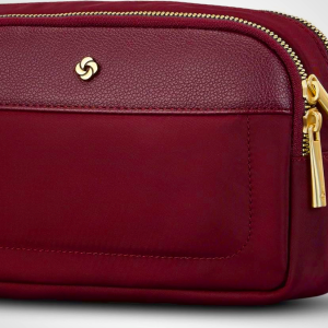 Samsonite Mobile Solution 2 Crossbody Sling Bag - RFID Waist Pack in Merlot