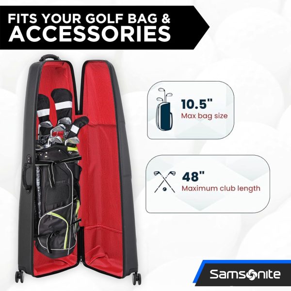 Samsonite Tour Classic Golf Hard Case Golf Travel Bag, Lightweight & Durable ABS Shell, 360 Degree Multi-Directional Wheels hardware store near me