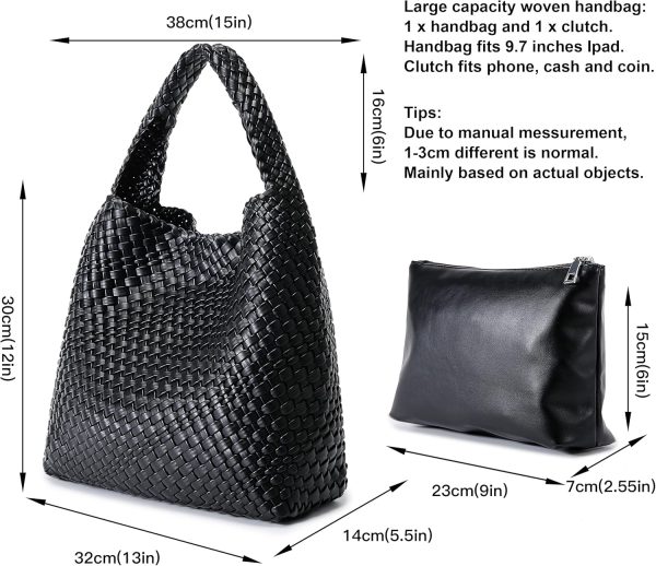 Queenoris Fashion Woven Purse for Women Top-handle Shoulder Bag Soft Summer Hobo Tote Bag ford explorer