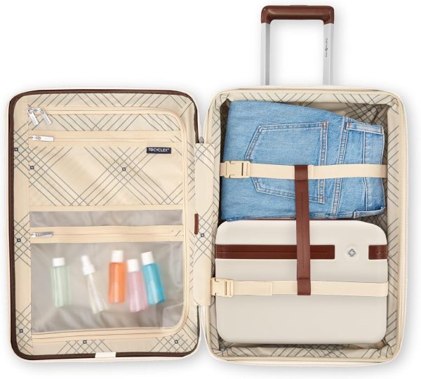 Samsonite Virtuosa Hardside Train Case, Crossbody Travel Makeup Case with Removable Strap casestatusext